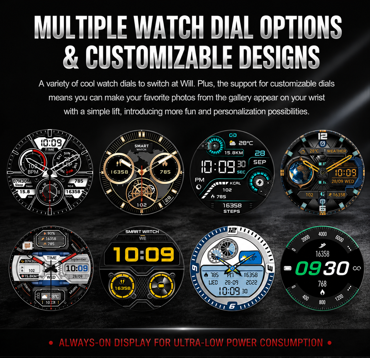 Smart watch with TWS headphones