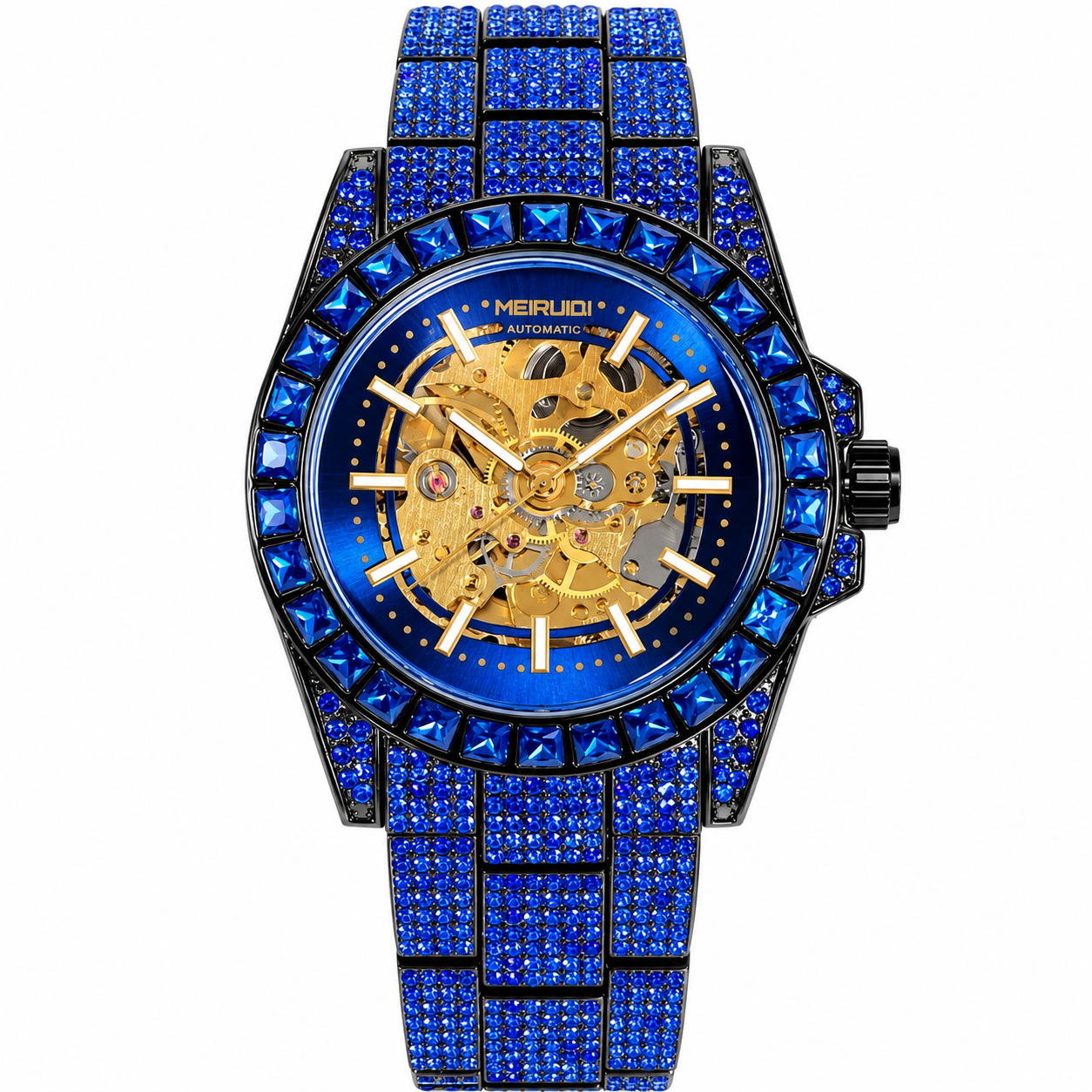 Royal blue azure skeleton