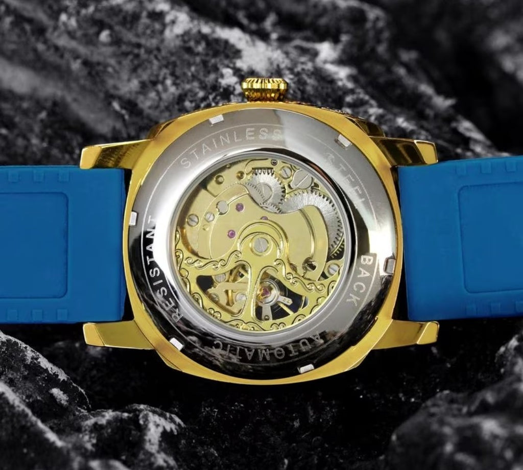 Imperium Skeleton Automatic Watch – Blue Edition
