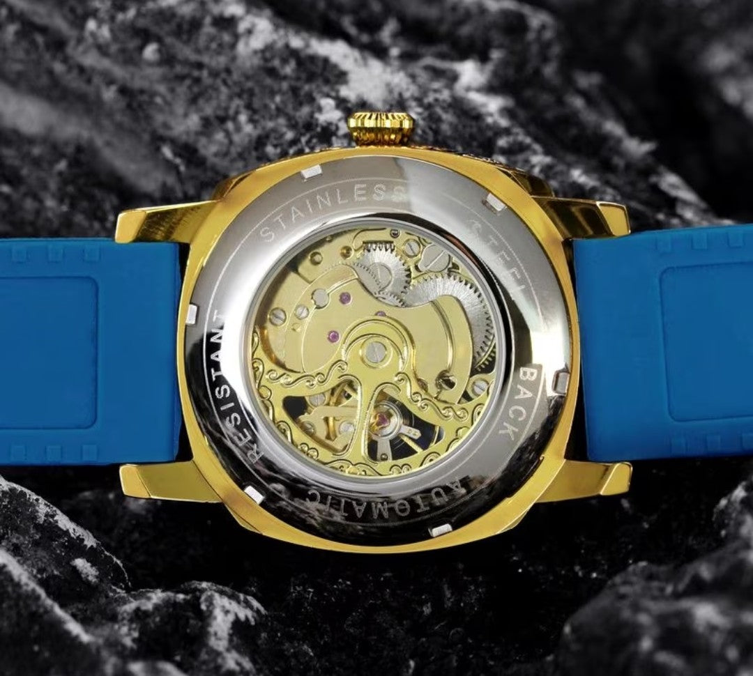 Imperium Skeleton Automatic Watch – Blue Edition